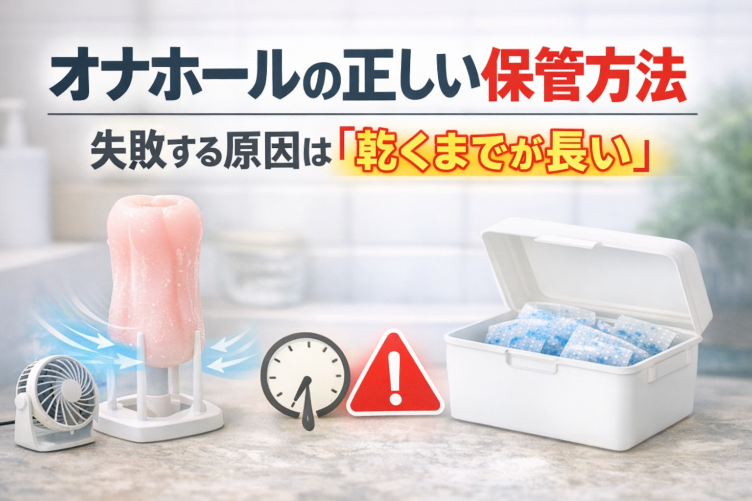 オナホールの正しい保管方法｜失敗する原因は「乾くまでが長い」
