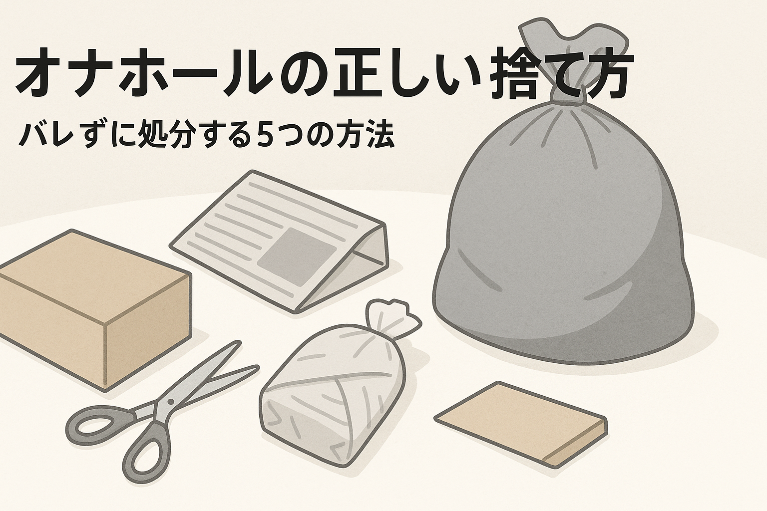 オナホールの正しい捨て方｜バレずに処分するための5つの方法！